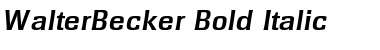Download WalterBecker Bold Italic Font