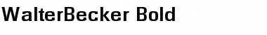Download WalterBecker Bold Font