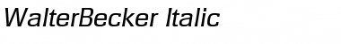 Download WalterBecker Italic Font