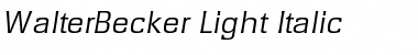 Download WalterBecker-Light Italic Font
