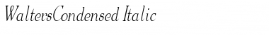 Download WaltersCondensed Italic Font