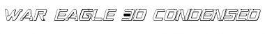 Download War Eagle 3D Condensed Italic Font