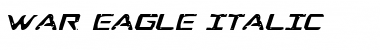 Download War Eagle Italic Font