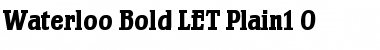 Download Waterloo Bold LET Font