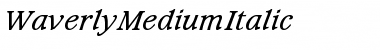 Download WaverlyMediumItalic Roman Font