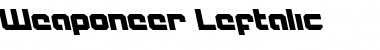Download Weaponeer Leftalic Font