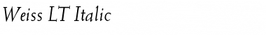 Download Weiss LT Font