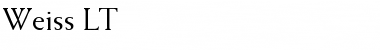 Download Weiss LT Font