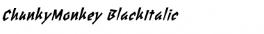 Download ChunkyMonkey BlackItalic Font