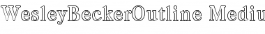 Download WesleyBeckerOutline-Medium Font
