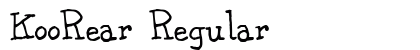 KooRear Regular preview