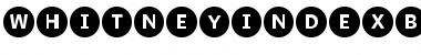 Download WhitneyIndexBlack Font