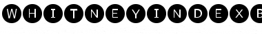 Download WhitneyIndexBlack Font