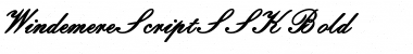 Download WindemereScriptSSK Font