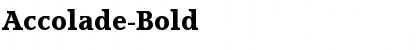 Download Accolade-Bold Font