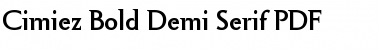 Download Cimiez Demi Serif Bold Font