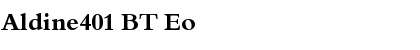Download Aldine401 BT Eo Font