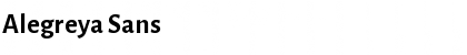 Download Alegreya Sans Font