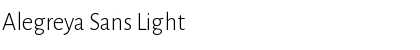Download Alegreya Sans Light Font