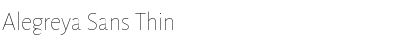 Download Alegreya Sans Thin Font