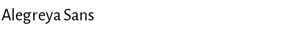 Download Alegreya Sans Font