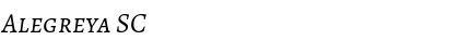 Download Alegreya SC Font