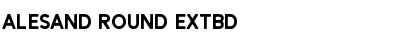 Download Alesand Round ExtBd Font