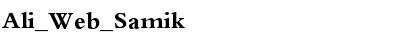 Download Ali_Web_Samik Font Download Ali_Web_Samik Font