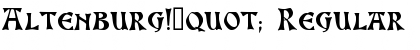 Download Altenburg!" Font
