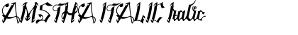 Download AMSTHA ITALIC Font