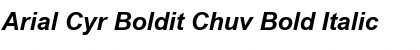 Download Arial Cyr Boldit Chuv Bold Italic Font