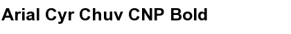 Download Arial Cyr Chuv CNP Bold Font