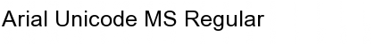 Download Arial Unicode MS Regular Font