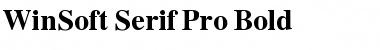 Download WinSoft Serif Pro Bold Font