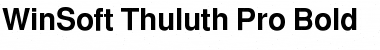 Download WinSoft Thuluth Pro Bold Font