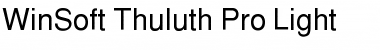 Download WinSoft Thuluth Pro Light Font