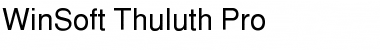 WinSoft Thuluth Pro Font