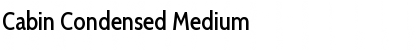 Download Cabin Condensed Medium Font