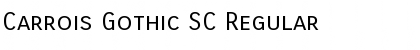 Download Carrois Gothic SC Regular Font