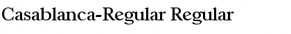 Download Casablanca-Regular Regular Font