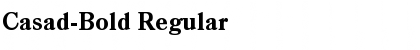 Download Casad-Bold Regular Font