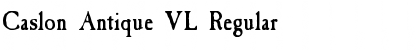 Download Caslon Antique VL Regular Font