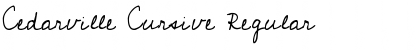 Download Cedarville Cursive Regular Font