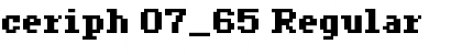 Download ceriph 07_65 Font