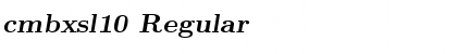 Download cmbxsl10 Font