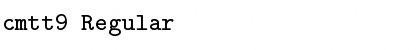 Download cmtt9 Font