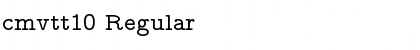 Download cmvtt10 Font