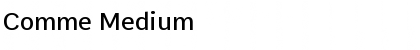 Download Comme Font