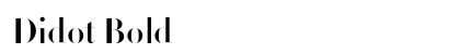 Didot Bold Font Didot Bold Font Preview