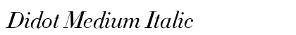 Didot Medium Italic Font Didot Medium Italic Font Preview